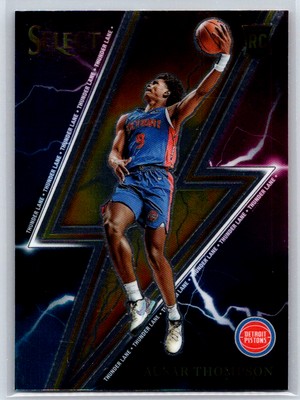 2023-24 Panini Select Ausar Thompson #9 Thunder Lane Detroit Pistons
