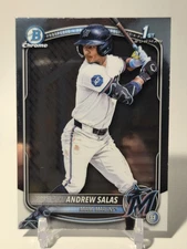 2025 Bowman Chrome Andrew Salas 1st Bowman #BCP-156 Miami Marlins