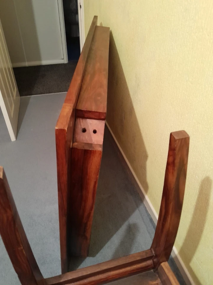 Oak Rustic Solid Furniture Set Dining Table and 4 Chairs - Image 2 of 3