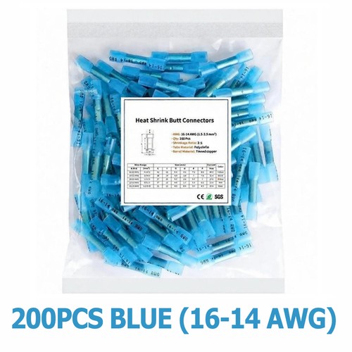 Heat Shrink Connectors-200PCS Boxed 3:1 Waterproof Assortment 3 Colors Free Ship - Picture 26 of 45