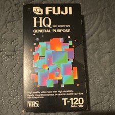 Fuji T-120 HQ 6 Hours Blank VHS Tape Recordable Long-run Storage Sleeve