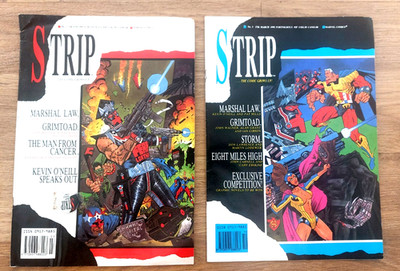 STRIP COMIC/MAGAZINE, Nos 1 (With Free gift) & 3. 1990 Marvel Magazine.(RefY227)
