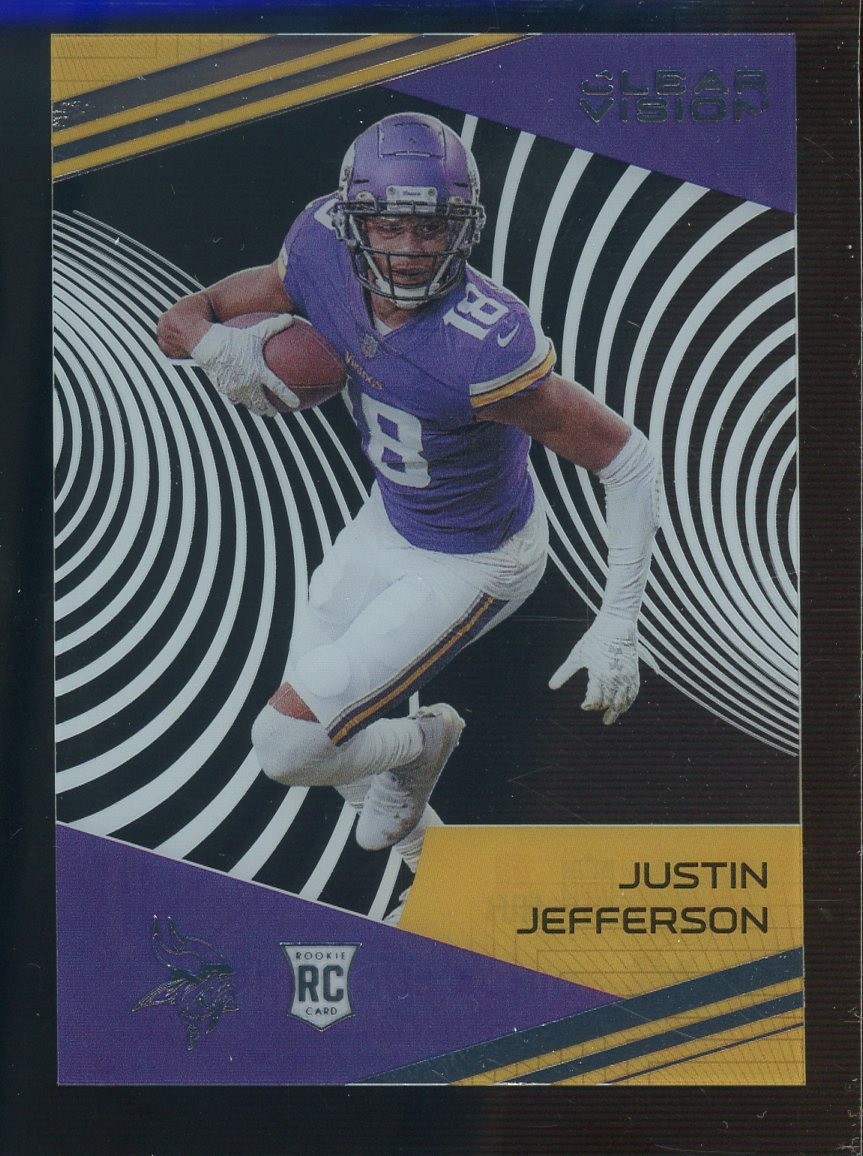 2020 Chronicles Clear Vision Justin Jefferson Vikings RC Rookie