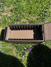 Vintage Brown Leather Cassette Tape Carrying Case