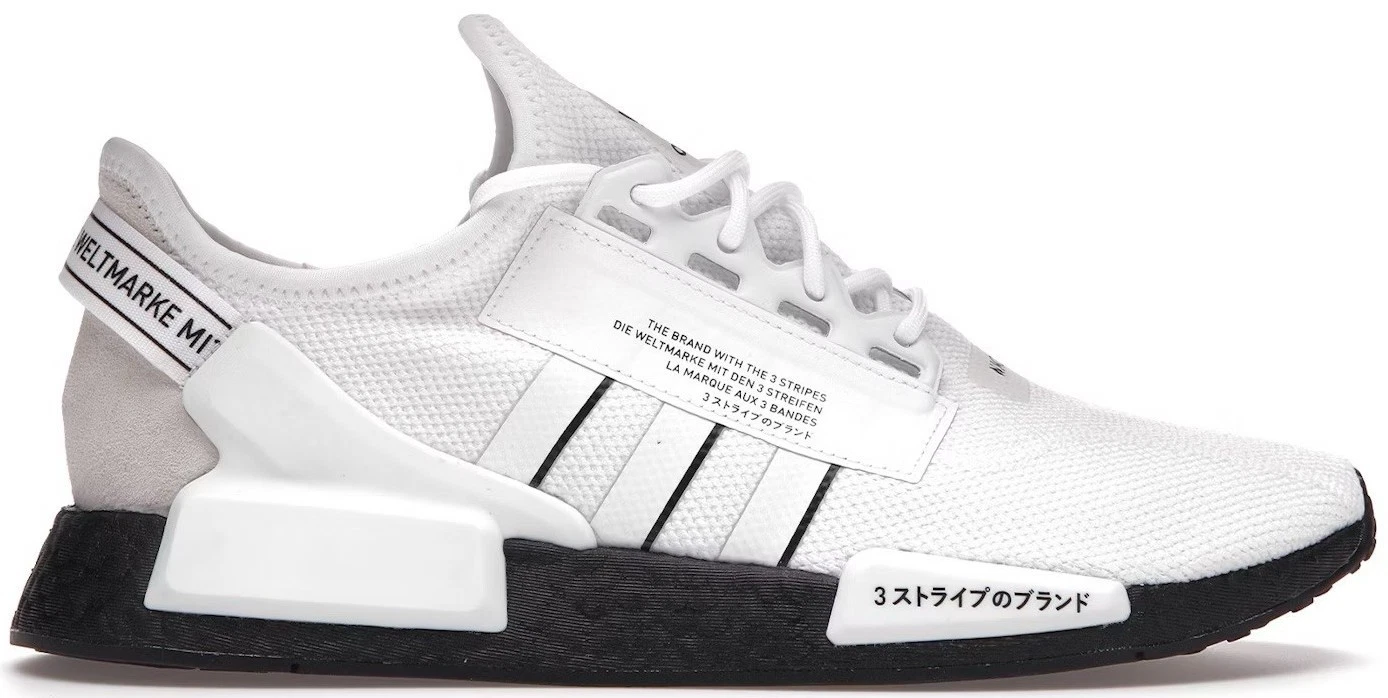 adidas NMD R1 V2 White Black 2021 | eBay display picture 3