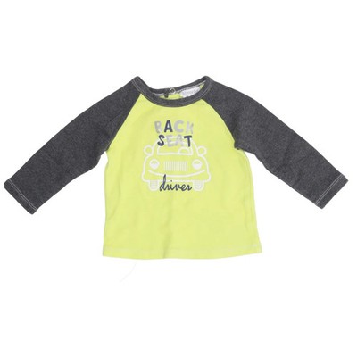 Absorba, Langarmshirt, Größe: 74, Grün/Grau/Weiß, Baumwolle, Print #WsK