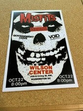 Misfits 1983 Washington DC Cardstock Concert Poster 12x18