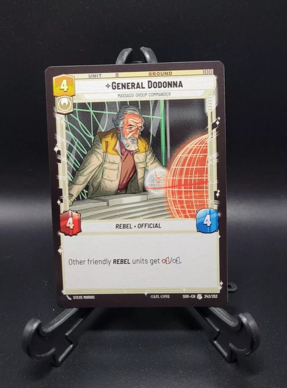 Star Wars Unlimited Spark Of Rebellion General Dodonna 242/252