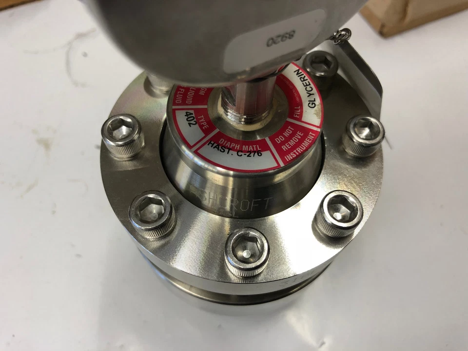 NUEVO Sello de diafragma Ashcroft 50 402 HS 02T XCG WLD, calibre 25-1009-SWL-02L 100 PSI Foto 3 de 4