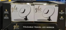 Glo Tech Foldable Travel LED Mirror,  Color White ,White