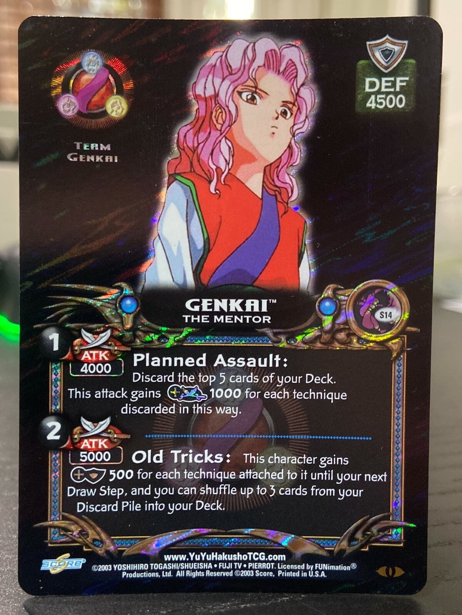 YU YU HAKUSHO TCG GENKAI THE MENTOR S14 DARK TOURNAMENT HOLO FOIL