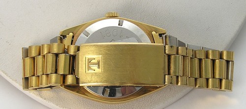 Stunning 1980's Tissot President Men's Gold Tone Automatic Watch Split Day Date - Picture 6 of 17