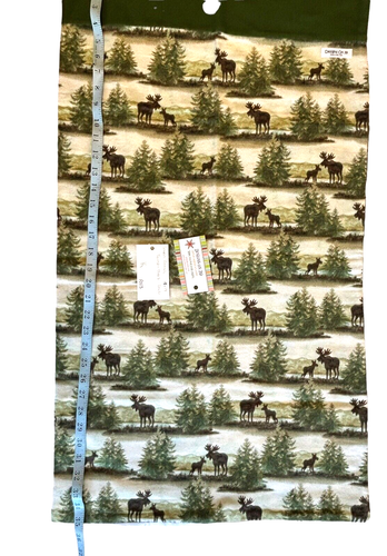 1 Pillowcases Moose Forest Woods Flannel New 19x35 Queen King Handmade USA - Picture 3 of 13