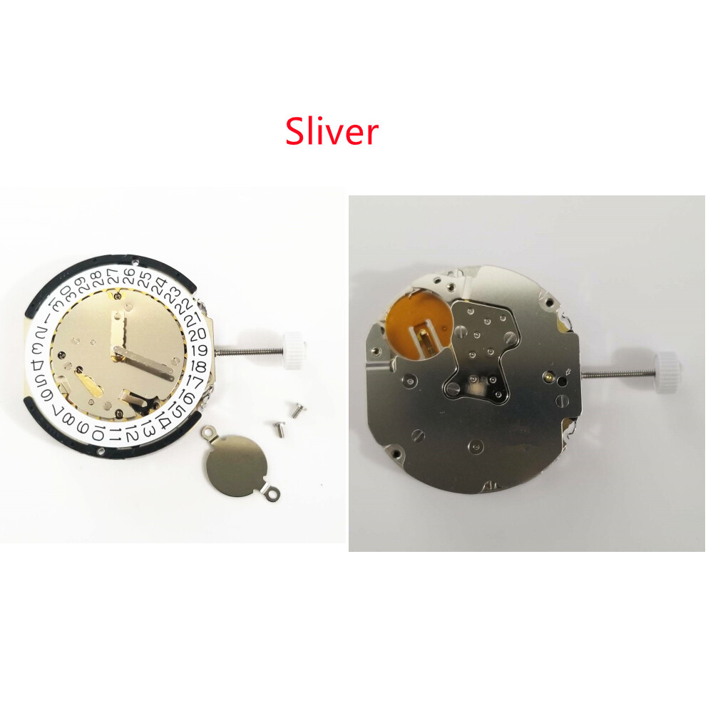 3 Hands Quartz Watch Movement Date at 3 With Stem&Battery For Ronda 3540.D