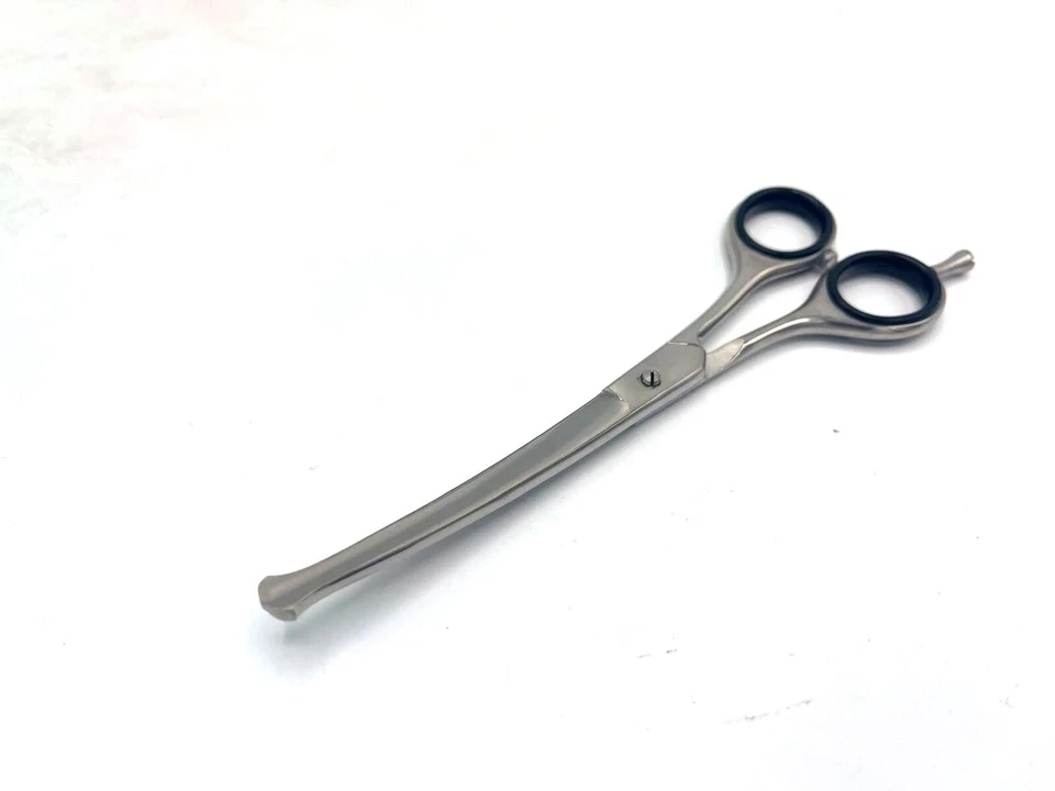 PET GROOMING CAT DOG Rabbit SAFETY BLUNT END Ball Tip PROBE Curved SCISSORS 6.5" - Image 3 of 4