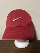 Nike Swoosh Legacy 91 Dri-Fit Cap Hat Red Adjustable One Size OSFM