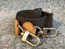 Authentic Louis Vuitton Adjustable Shoulder Strap Brown Canvas For Keepall