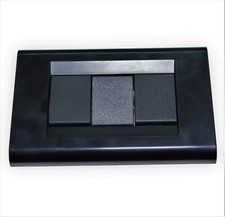 Living Classica Placca compatibile più Supporto con 1 DEVIATORE NERA