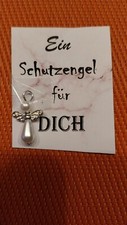 Schutzengel Schlüsselanhänger ~ silber-wei�...