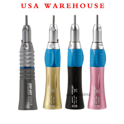 Dental Straight Low Speed Handpiece E-type Nose cone Fit Prophy 4 colors USPS