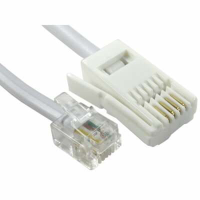 5m RJ11 auf BT Modemkabel Kabel Kabel Sky Box Telefon Stecker BT Buchse 4 PIN Frequenzweiche