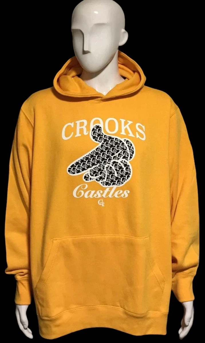 CROOKS u0026amp; CASTLES (YELLOW GOLD) *AIR GUN* PULLOVER HOODIES | eBay