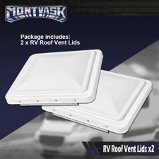 2 Pack 14"X14" RV Replacement Roof Vent Cover White Camper (Trailer) Vent Cover