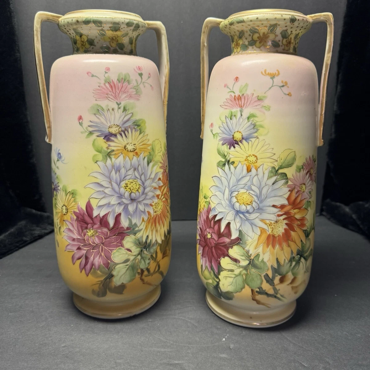 陶瓷金色1900-1940 年日本花瓶| eBay