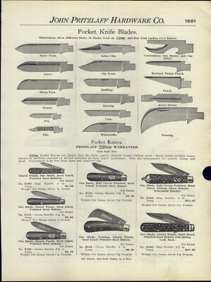 1916 PAPER AD 12 PG Everkeen Pocket Knife Knives 