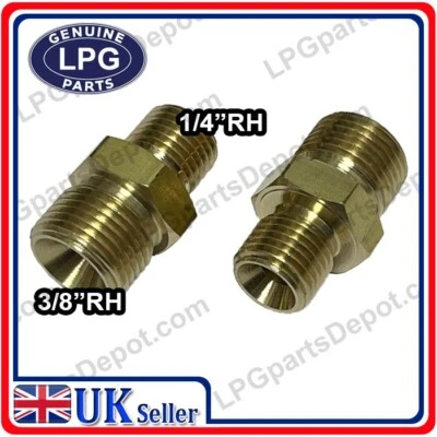 LPG PARTS DEPOT UK 3/8 x 1/4 Male Threaded BRASS BSP REDUCING connector adaptor gas air water Brass
