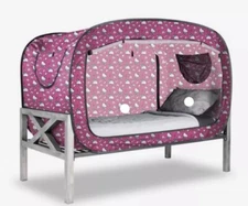Sanrio Hello Kitty 2017 Limited Edition Privacy Pop Bed Tent ~ Queen Bed RARE