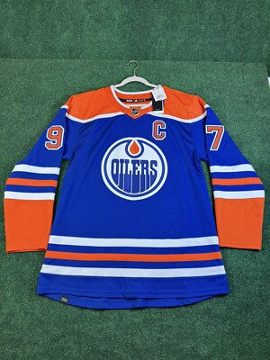 adidas Edmonton Oilers #97 McDavid Home Jersey Blue Men s Size 52