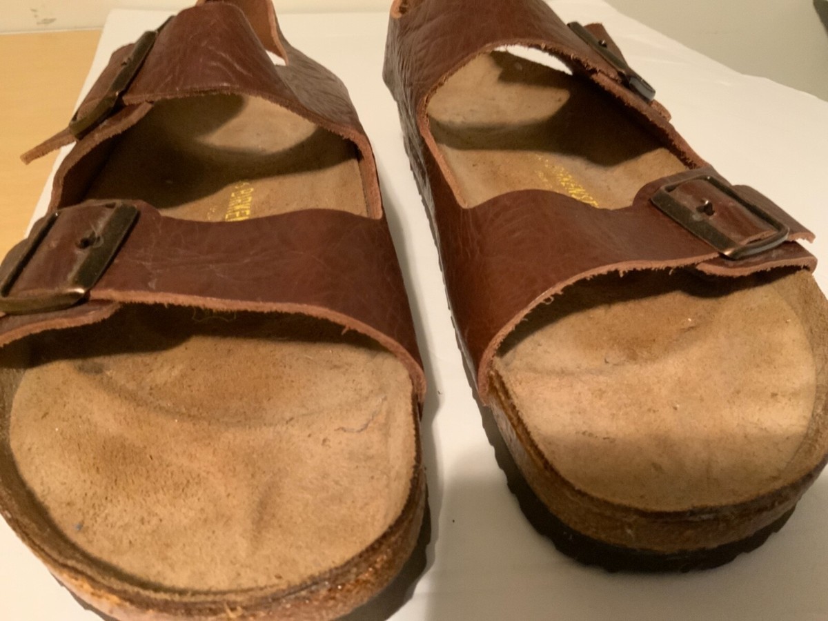 Birkenstock Brown Leather size EU 46 size USA 13-13.5 LARGE BUCKLE Arizona Big Buckle (Narrow) - Cognac – Jack main image 4