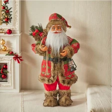ColourTree Christmas Red Santa Claus with Lantern