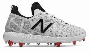 red and white new balance baseball cleats