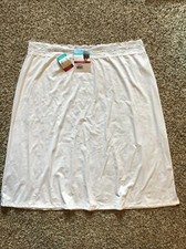 Vanity Fair Radiant NWT Lace Half Slip Layering Star White XL 24   3411073