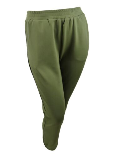 Waisted Women's Cinched Mid-Rise Sweatpants (L, Olive)