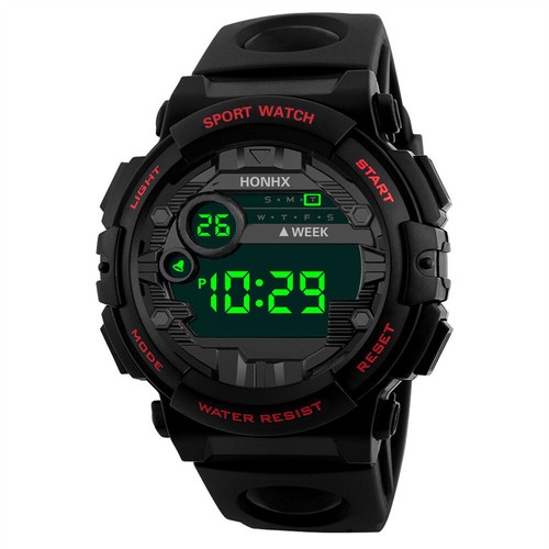 Mens Watches Black Military Style Army Walking Sport Digital Watch Waterproof UK - Picture 11 of 13