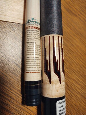 McDermott Cue G305 NOS Unplayed 19.5 oz