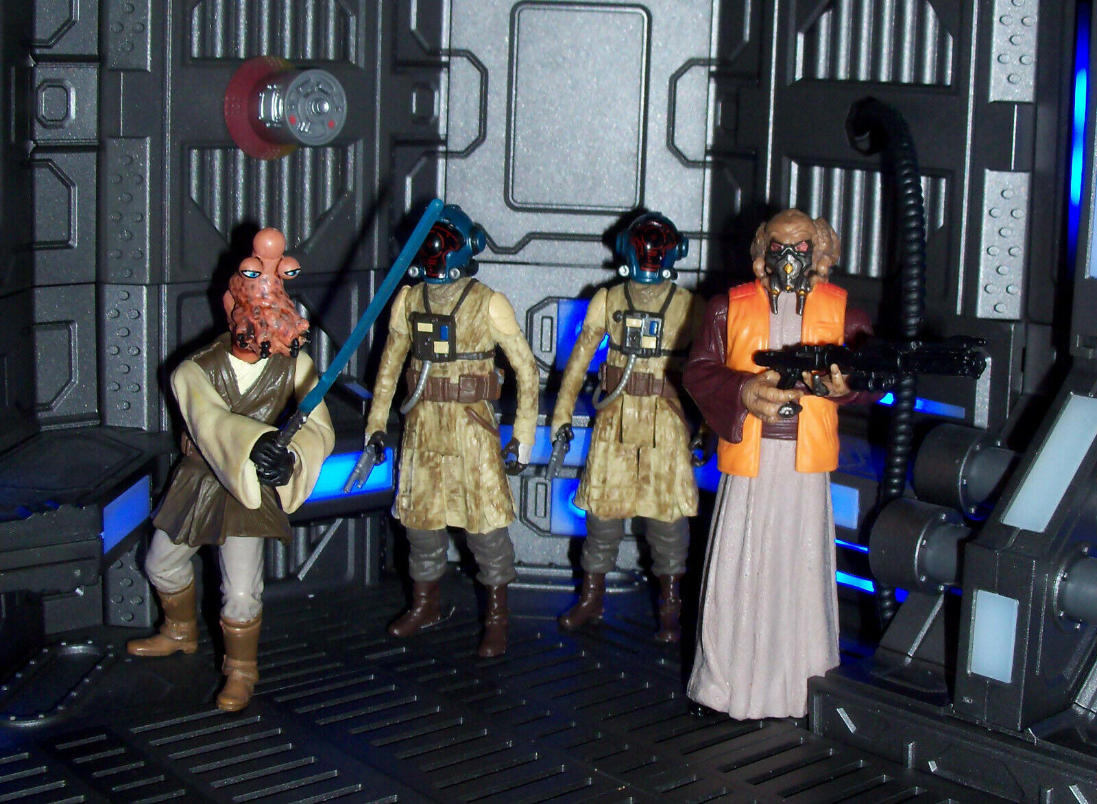 Star Wars The Clone Wars Jedi Master Muppo Ambush on Ordo custom figure 4pk lot