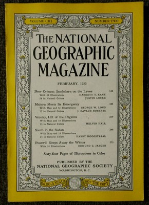 National Geographic magazine February 1953 New Orleans Jambalaya on the Levee