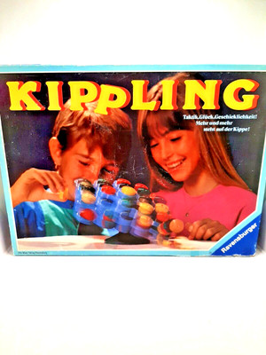 Ravensburger Kippling Topple Gesellschaftsspiel 1983 vollständig Vintage Kult