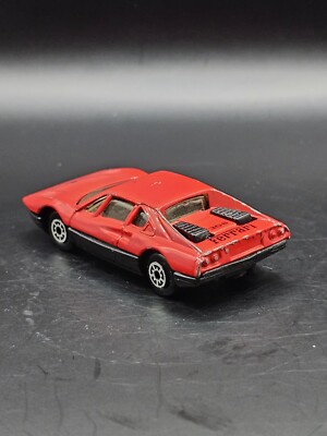 M.C. Toy Ferrari 308 GTB Red 1:64 Scale Loose Complete Played with