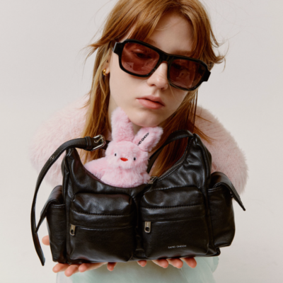 SAMO ONDOH Pocket Mug Bag M サイズ SAMO ONDHO Pocket Mug Bag M Nappa Black / SAMO ONDHO Shoulder Bag