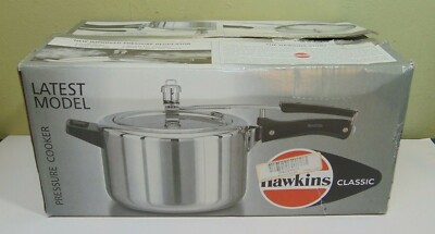 Hawkins Classic Pressure Cooker Aluminum 5.0-Litre B20 NOS Never-Used