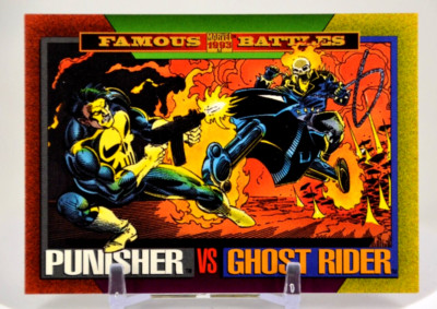 1993 SkyBox Marvel Famous Battles Punisher vs Ghost Rider #176
