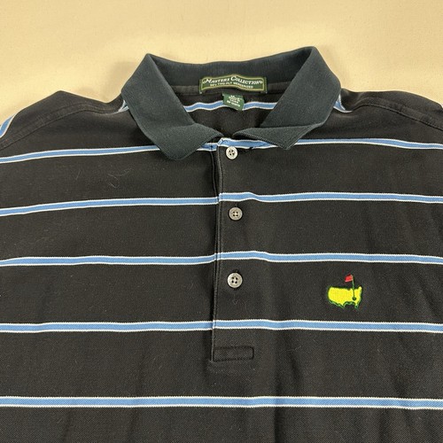 Masters Collection Golf Polo Shirt Mens Medium Blue 60's Two-Ply Mercerized - Picture 4 of 8