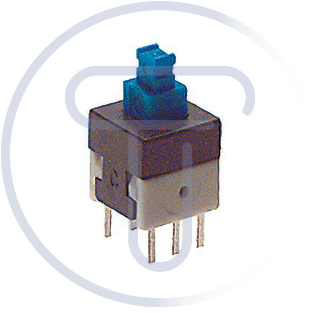 Deviatore bipolare a pulsante per circuito stampato, 30Vdc 0,3A - Lup Fung PSA-2