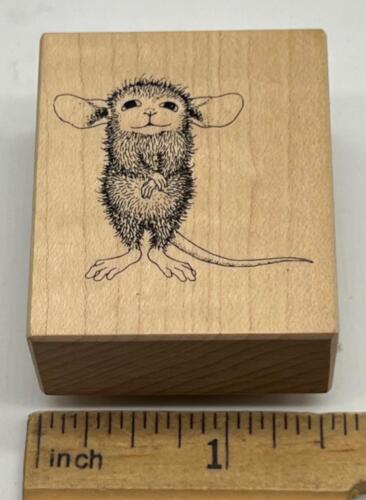 House Mouse Stampa Rosa C326 Amanda 1999 Small Rubber Stamp - Picture 1 of 3