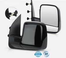 Leftright Manual Folding Side View Mirrors Pair For Ford E-150 Econoline E-350